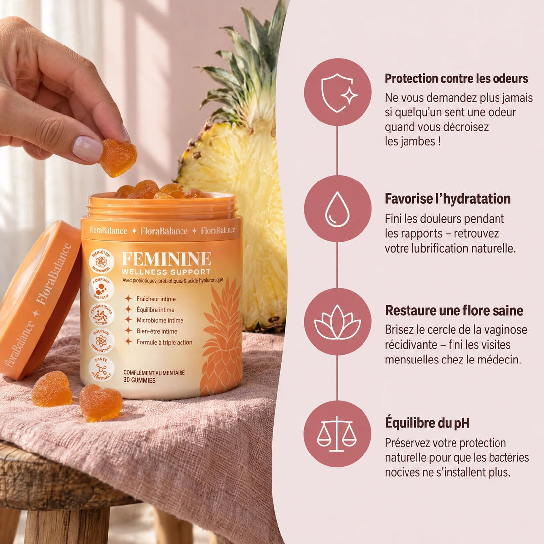 FloraBalance – Gummies Complexe Flore Intime