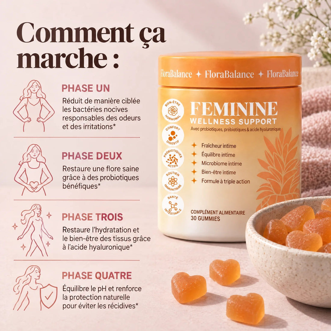 FloraBalance – Gummies Complexe Flore Intime